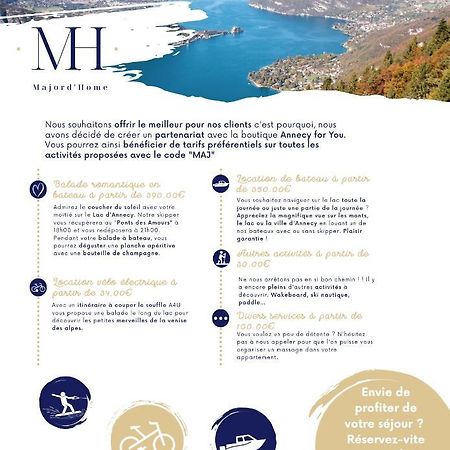 Le Lake - Vue Lac Et Montagne - Majord'Home Annecy Exterior foto